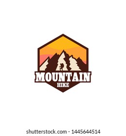 Mountain Hike Logo Design Template