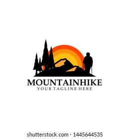 Mountain Hike Logo Design Template