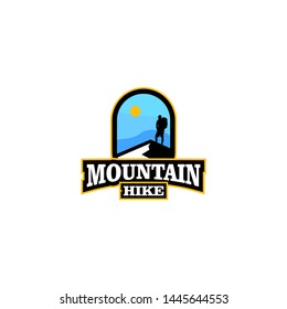 Mountain Hike Logo Design Template