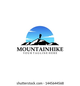 Mountain Hike Logo Design Template