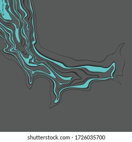 Mountain hiking.
Abstract topographic map concept with space for your copy. 3D Cartography concept background. Map mockup infographics. World map Template. Wavy backdrop.Stock vector illustration