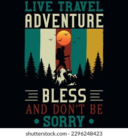 Mountain hiking adventure graphics tshirt design 