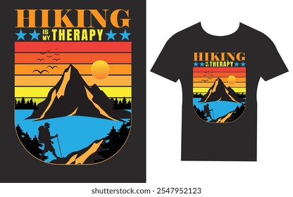 Mountain, Hiking, Adventure T-shirt design