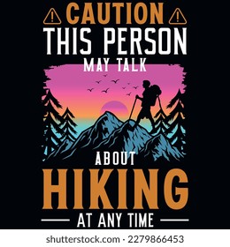 Mountain hiking adventures tshirt design 