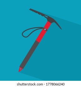 mountain hiking axe icon- vector illustration