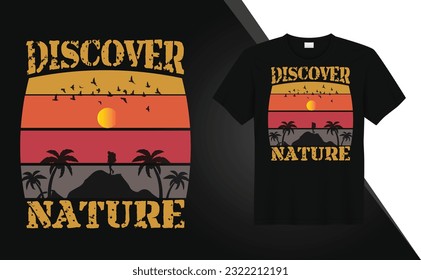 Mountain hiking graphics tshirt design Free Vector
