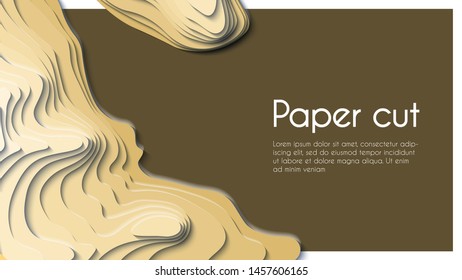 Mountain hiking. Map line of topography. Vector abstract topographic map concept with space for your copy. 3D Cartography concep background. Map mockup infographics. Sale background.  Wavy backdrop