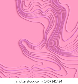 Mountain hiking. Map line of topography. Vector abstract topographic map concept with space for your copy. 3D Cartography concep background. Map mockup infographics. Sale background. Wavy backdrop
