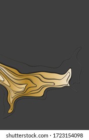 Mountain hiking. Map line of topography. Vector abstract topographic map concept with space for your copy. 3D Cartography concept background. Map mockup infographics. World map Template. Wavy backdrop