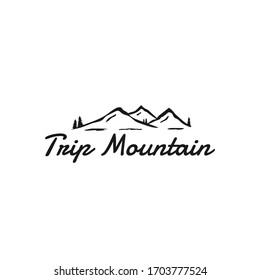 Simple Mountain Logo Vectorsophisticated Mountain Icon Stock Vector ...