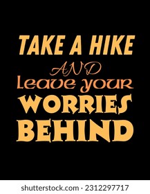 Mountain Hiking Typography T shirt Design