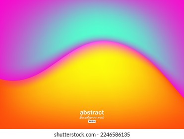 Gebirgslandschaft gelber Sonnenuntergang Hintergrund für Werbebanner, Broschüre, Website-Landingpage, Notebook-Cover, Vektorpfe.