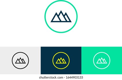 Vektorillustration der Bergkette - Symbol - Vektorillustration