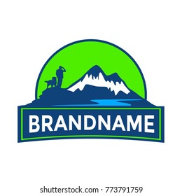 mountain hill logo adventure
