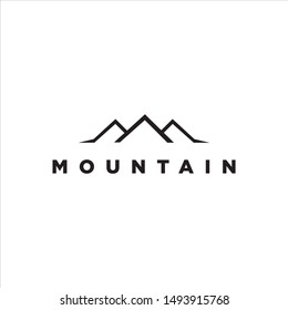 MOUNTAIN HILL LOGO DESIGN, ADVENTURE LOGO WITH SIMPLE AND GEOMETRIC STYLE