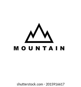 MOUNTAIN HILL LOGO DESIGN, ADVENTURE LOGO WITH SIMPLE AND GEOMETRIC STYLE