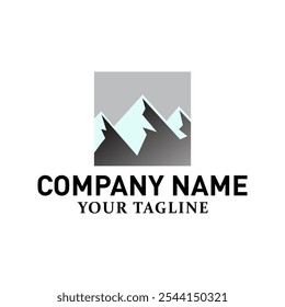 Mountain and hill logo design, camp or adventure icon, company logo, vector mountain logo design