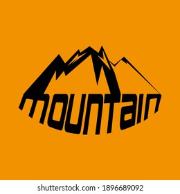 Mountain Hill Logo Simpel Design Stock Vector (royalty Free) 1896689092 