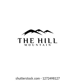 Mountain HIll logo template. Stable, farm,Valley,Company.