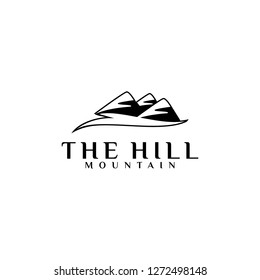 Mountain HIll logo template. Stable, farm,Valley,Company.