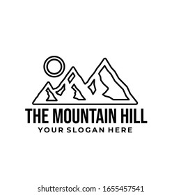 The Mountain Hill Logo Template for your logo 