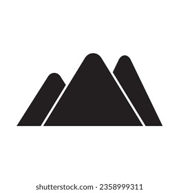 Mountain, Hill, Mount, Peak Thin Line Icon Vector Illustration Logo Template. Suitable For Many Purposes.
