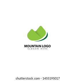 Mountain or hill or Peak logo design vector