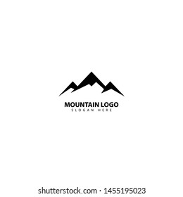 Mountain or hill or Peak logo design vector