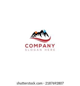 Gebirgshügel, Vektordesign