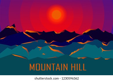 mountain hill view.