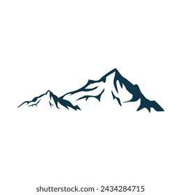 Mountain hills illustration design vector