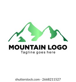 Vector de diseño de ilustración de colinas de montaña