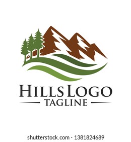 Mountain Hills Logo Design Template