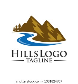Mountain Hills Logo Design Template