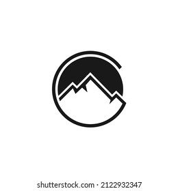 Mountain Hills Peaks. Icon Graphic Monogram G Logo Design Inspiration 
