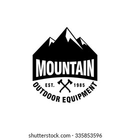 Plantilla de Logo de Mountain Hipster