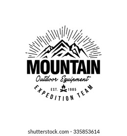 Mountain Hipster Logo template