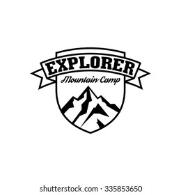 Mountain Hipster Logo template
