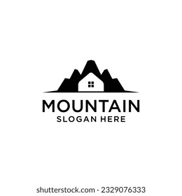 Mountain home logo design concept