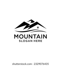 Mountain home logo design concept