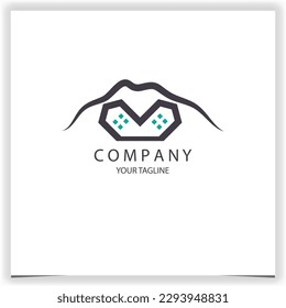 mountain home logo premium elegant template vector eps 10