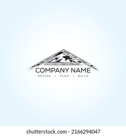 Mountain Home Scratch Real-estate Creative Unique Logo