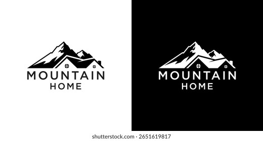Mountain Home Vektor Logo Design