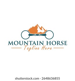 mountain horse equipment logo design