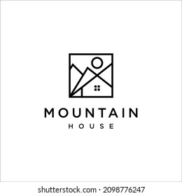 Mountain House Logo Design Template.