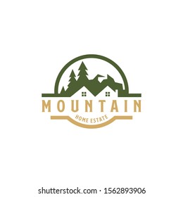 Mountain House Vector Logo Design