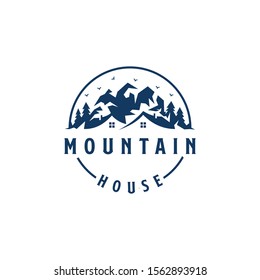 Mountain House Vector Logo Design