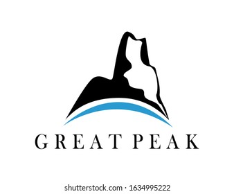 mountain hunt climbing logo design adventure hiking 
