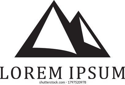mountain hunt climbing logo design adventure hiking