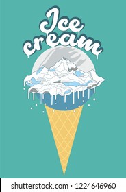 Mountain ice cream